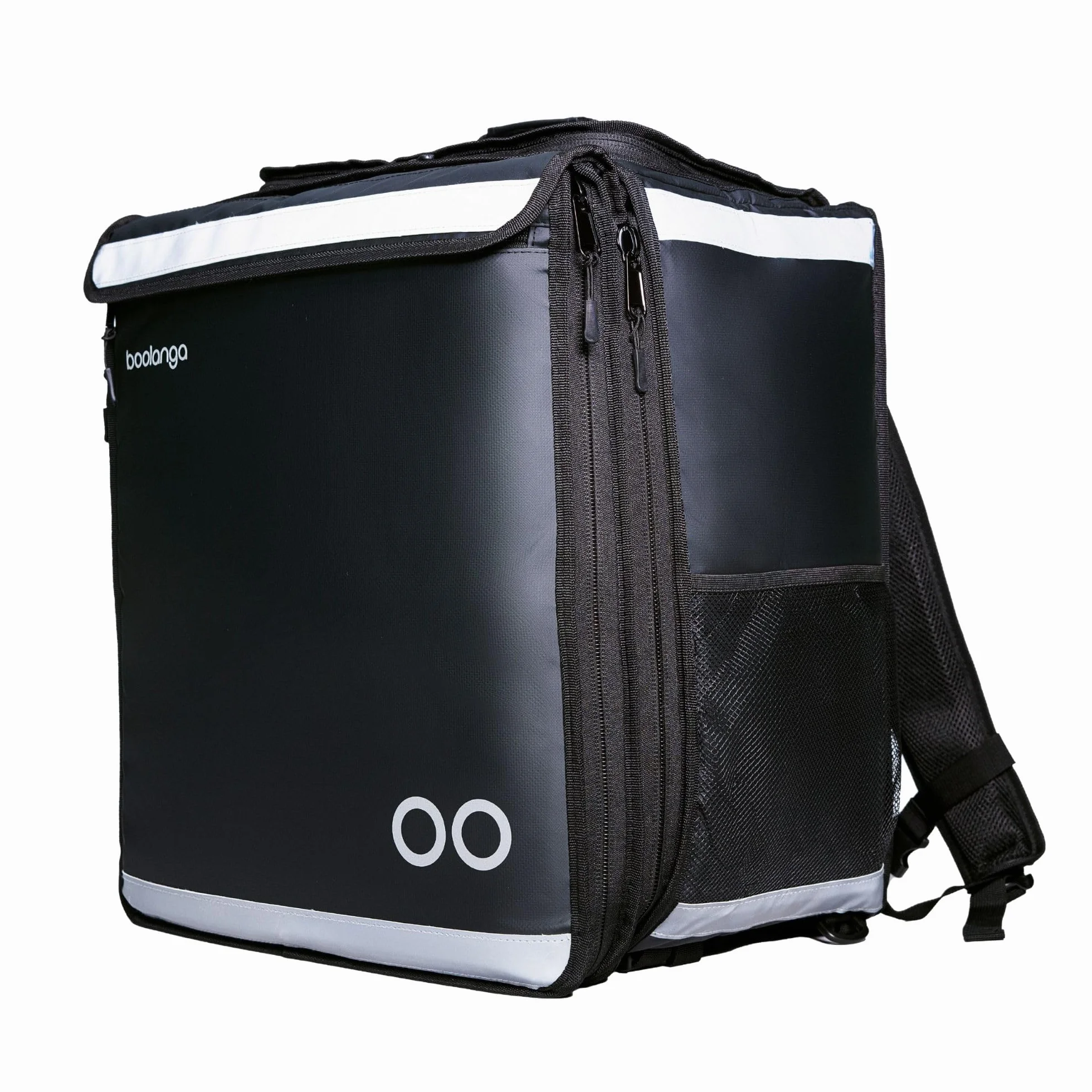 Sac de Livraison Isotherme 89L • Sac à Dos Extensible Grande Capacité • 100% Imperméable Tarpaulin 500D • Bandes Réfléchissantes • Pliable & Confortable pour Livreurs