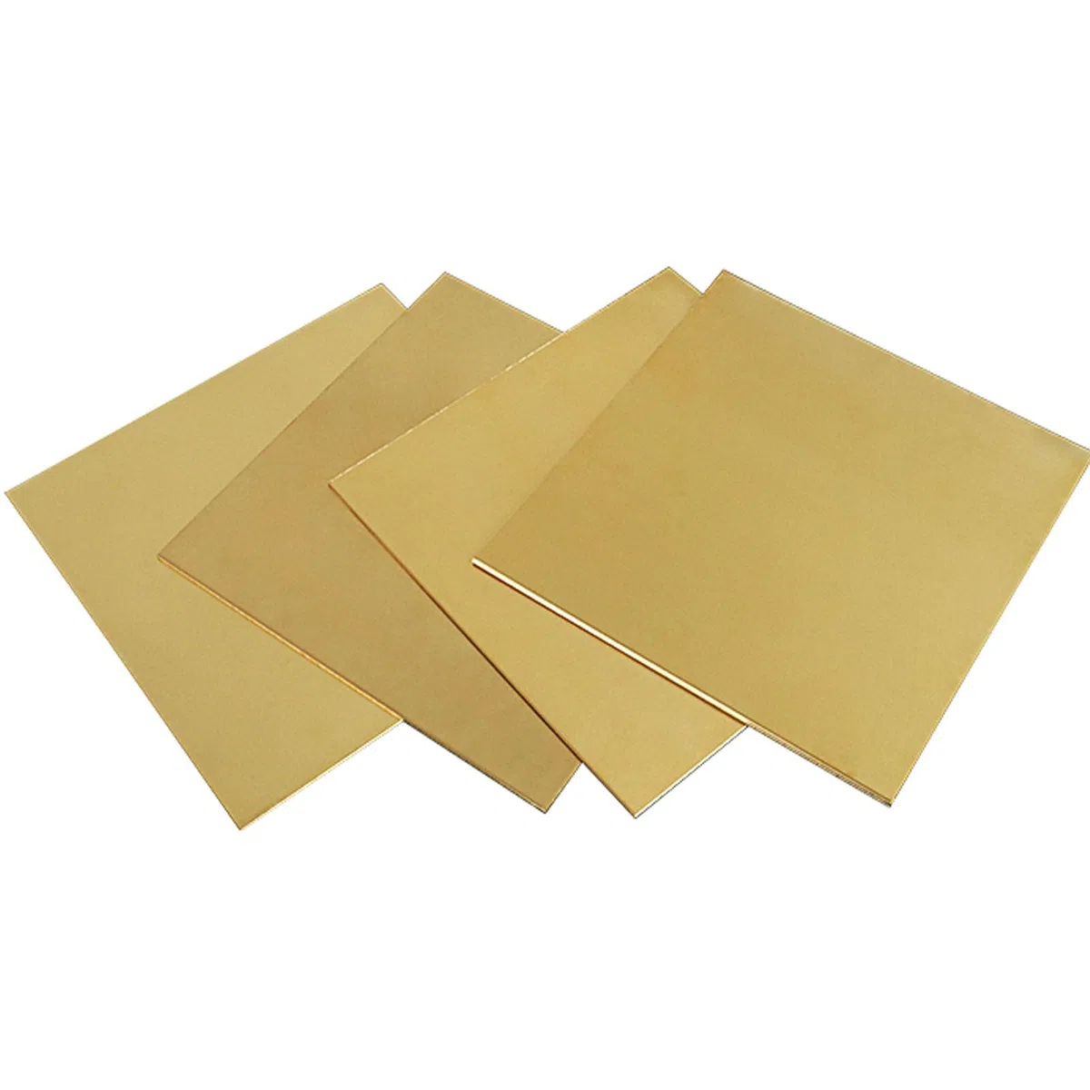 Feuilles de laiton de 1,2 mm d'épaisseur - Paquet de 4 plaques métalliques faciles à découper(200mm*200mm)