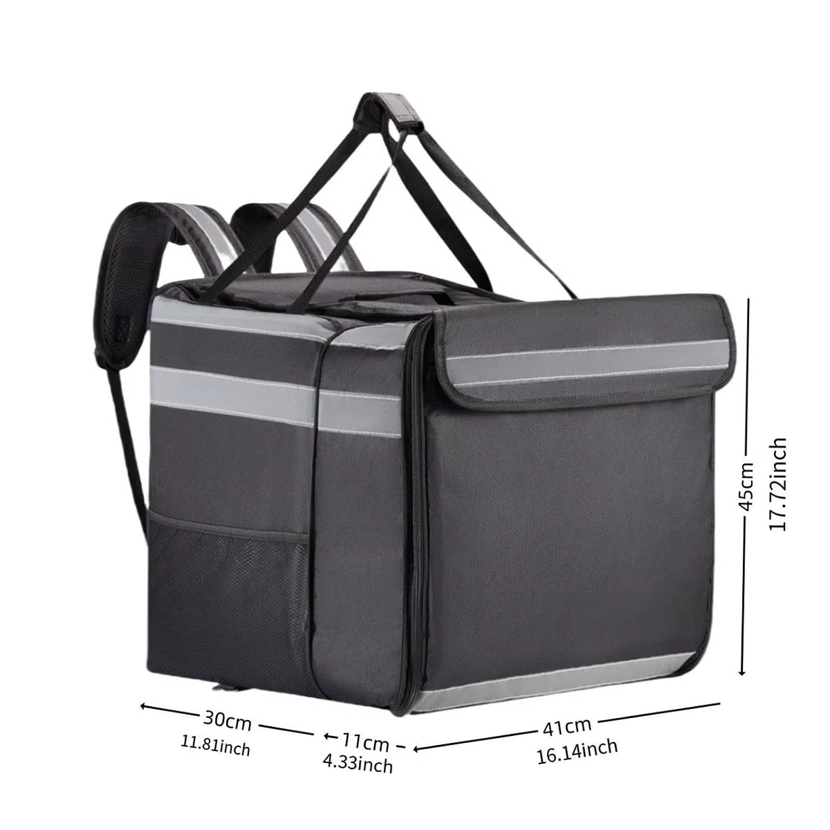 Sac à Dos à Pizza Extensible, épais, à Double Bandoulière, Grande Capacité et Isotherme