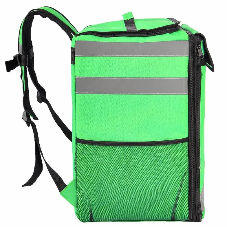 Sac de livraison télescopique de 89 l pour Uber Eats - Sac à dos isotherme de livraison de nourriture avec fonctionnalité extensible et hydrofuge - Sac isotherme pour pizza
