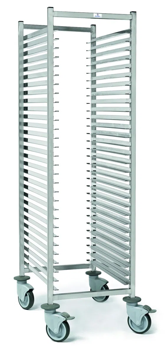 Chariot pâtissier professionnel La Brunoise 600 x 400 mm en acier inoxydable à 15 niveaux