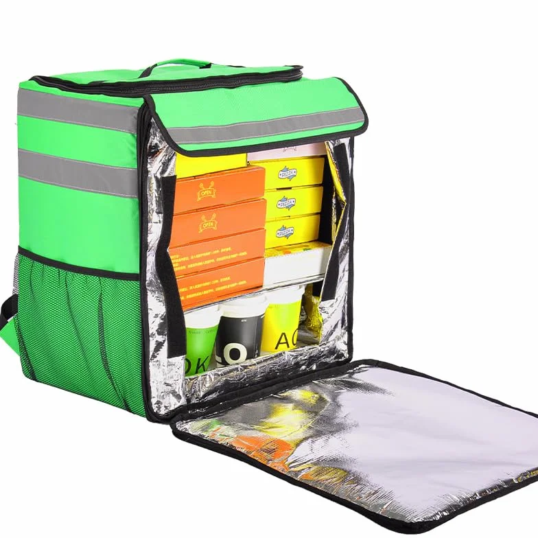 Sac de livraison télescopique de 89 l pour Uber Eats - Sac à dos isotherme de livraison de nourriture avec fonctionnalité extensible et hydrofuge - Sac isotherme pour pizza