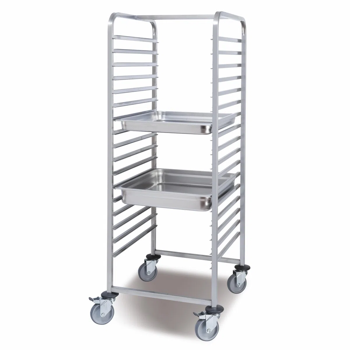 Chariot à Glissières avec 17 Niveaux pour Bacs GN 2/1 - Pujadas - Inox