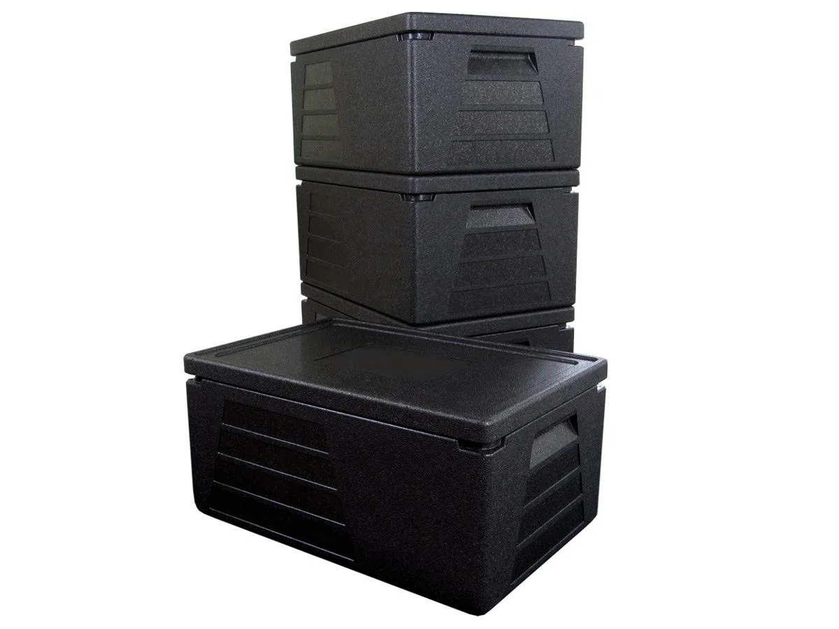 4 x Boite professionnelle isotherme récipient isotherme boite isolante glacière GN 1/1 avec 230 mm de hauteur utile