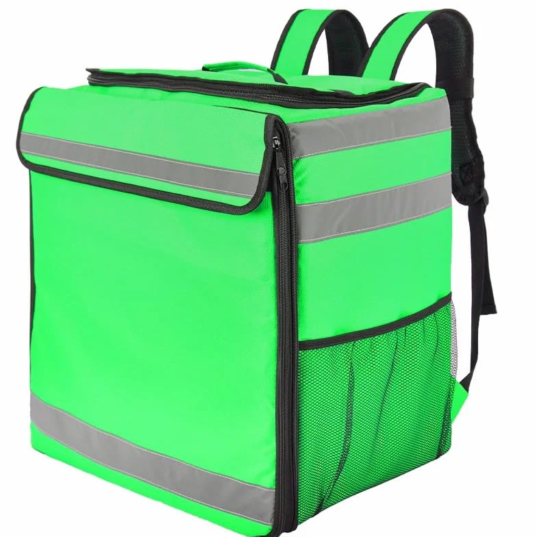 Sac de livraison télescopique de 89 l pour Uber Eats - Sac à dos isotherme de livraison de nourriture avec fonctionnalité extensible et hydrofuge - Sac isotherme pour pizza